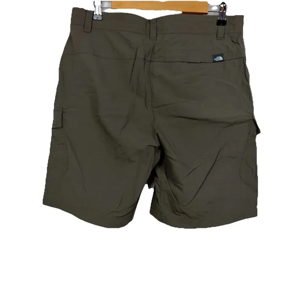 The North Face 100%Nylon Trail, Hiking Cargo Shorts Mens 34 Dark Green